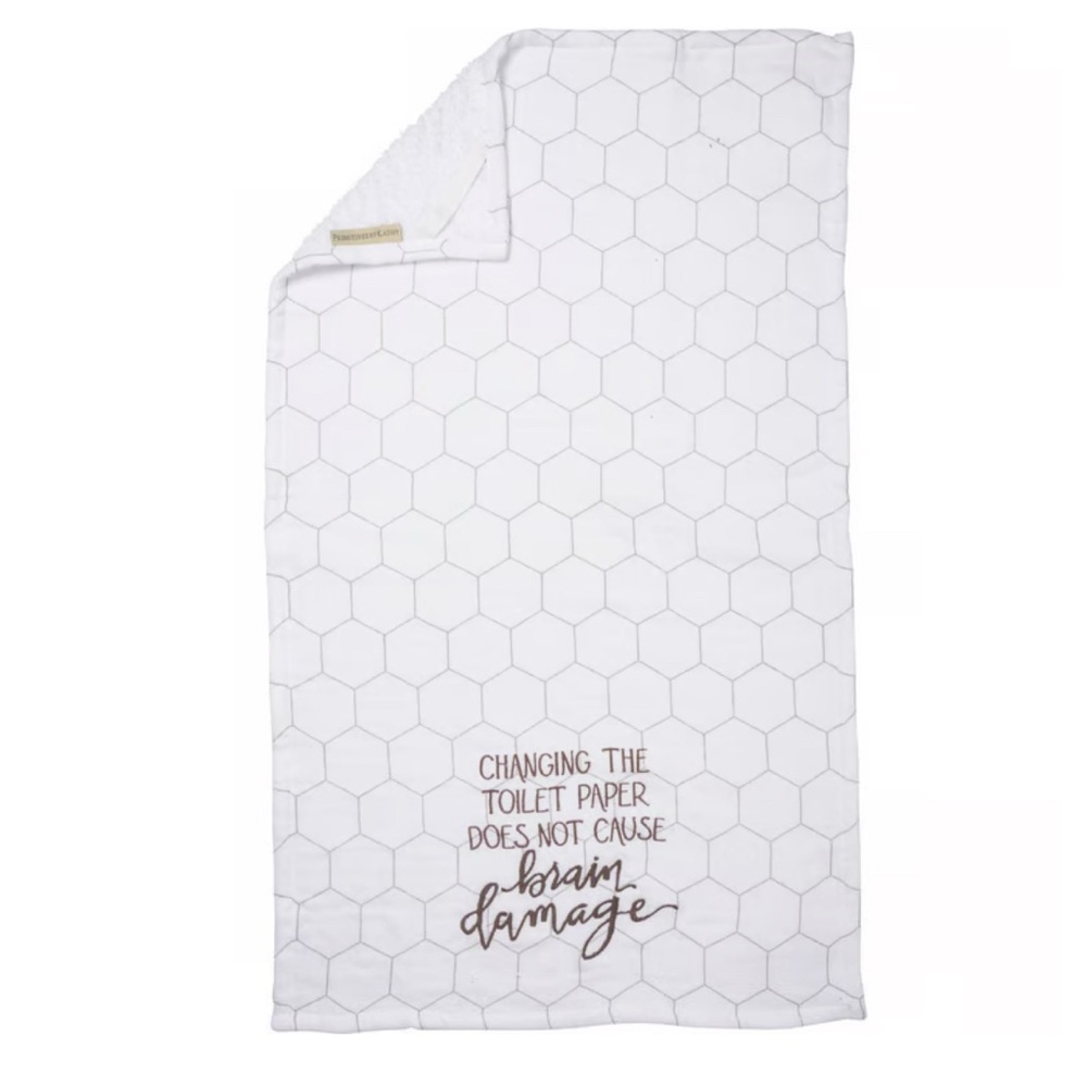 Primitives by Kathy Changing the Toilet Paper Bathroom Hand Towel
